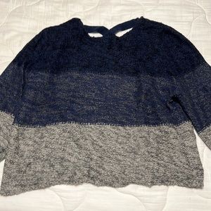 Sweater with open back